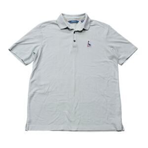 Boca Island Wear Tropical State of Mind Green Pelican Short Sleeve Polo Shirt